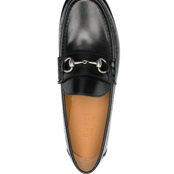 New Gucci Horsebit Leather Loafers (Men) in Box